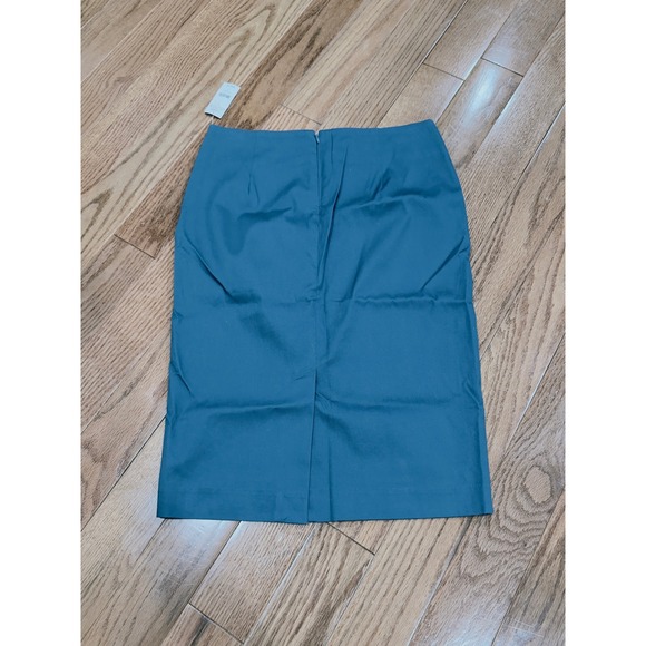 Lord Taylor Teal Pencil Skirt Size 4 Business Career Office Professional - Picture 7 of 7